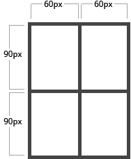 Exemple de grid-template-columns et grid-template-rows